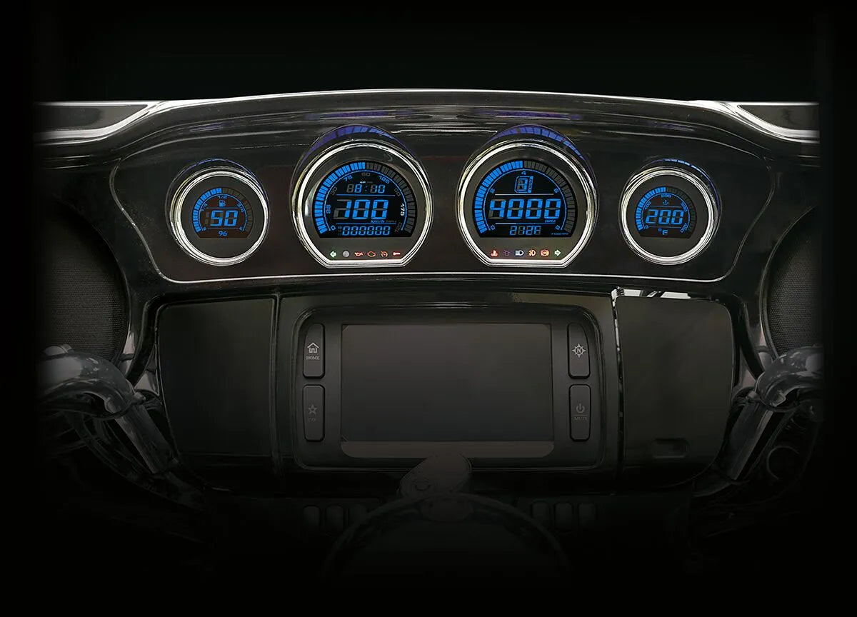 GAUGE SET HD-6 GAUGES BK