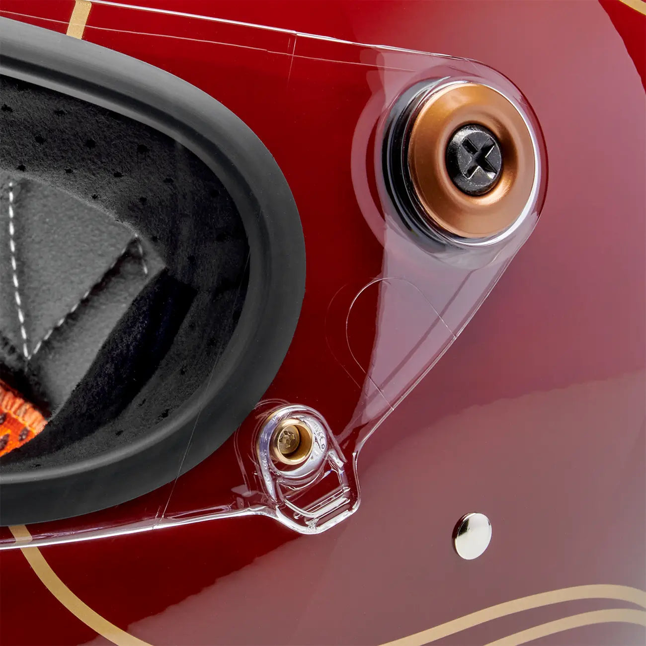 HELMET GRINGO S GLOSS GARNET RED W/ FLAMES