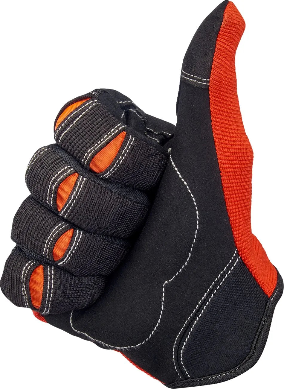 GLOVES MOTO ORG/BLK