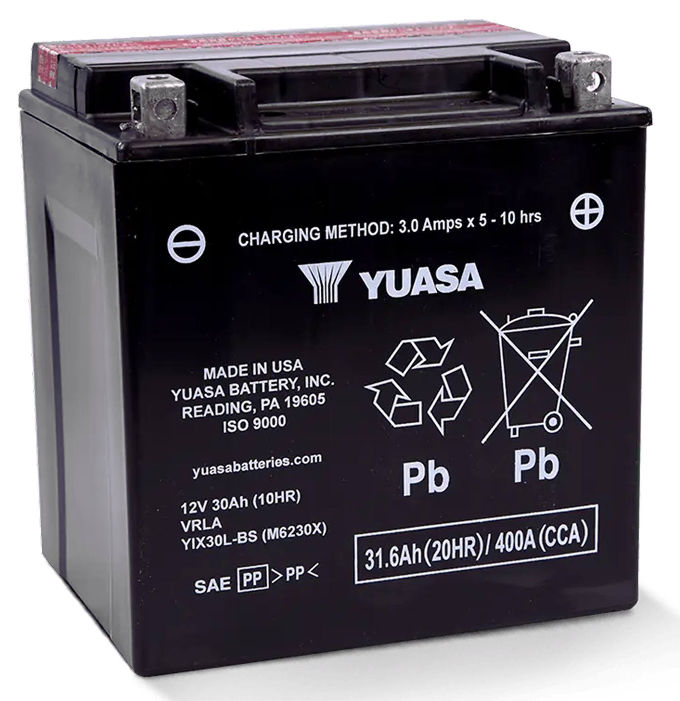 YUASA "V-FORCE" HIGH OUTPUT MAINTENANCE FREE BATTERIES | Adventure Touring | RH Sportster | Sportster