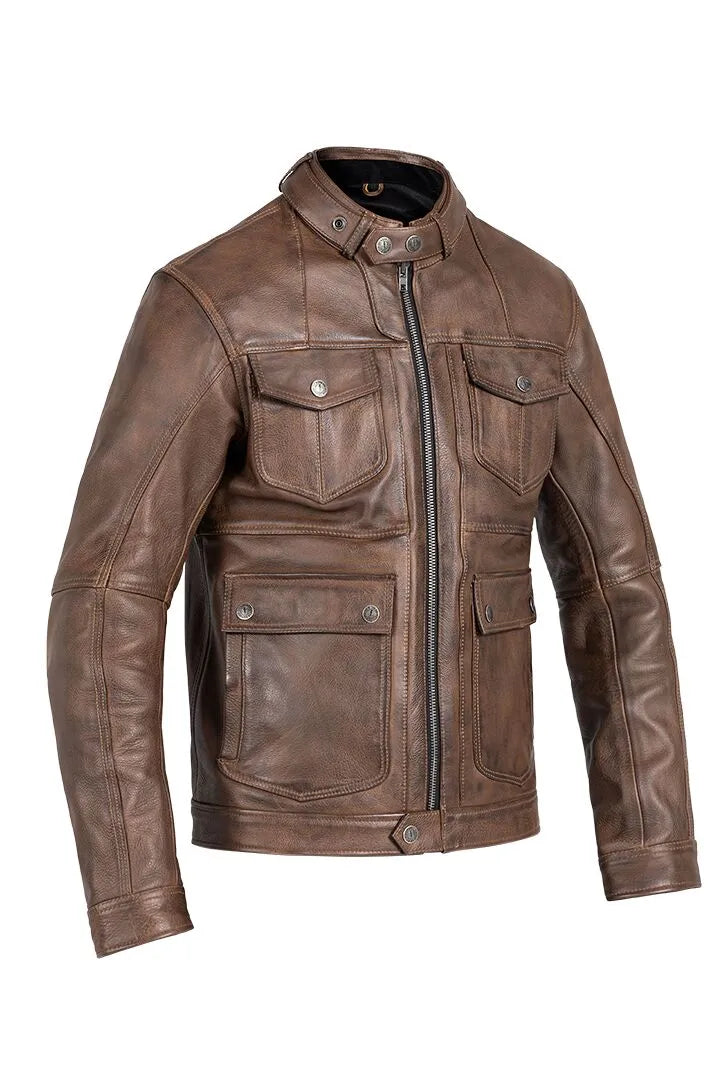 JACKET DRIFTER LEATHER BROWN