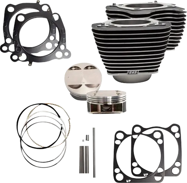 Cylinder Kit 4.25"Bore 4.375"Stroke WBlack W/Highlights M8
