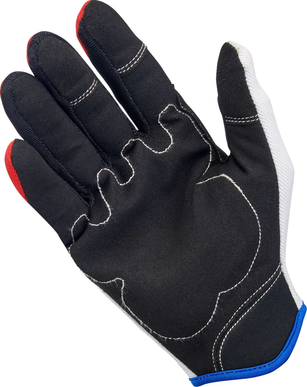 GLOVES MOTO RD/WH/BL
