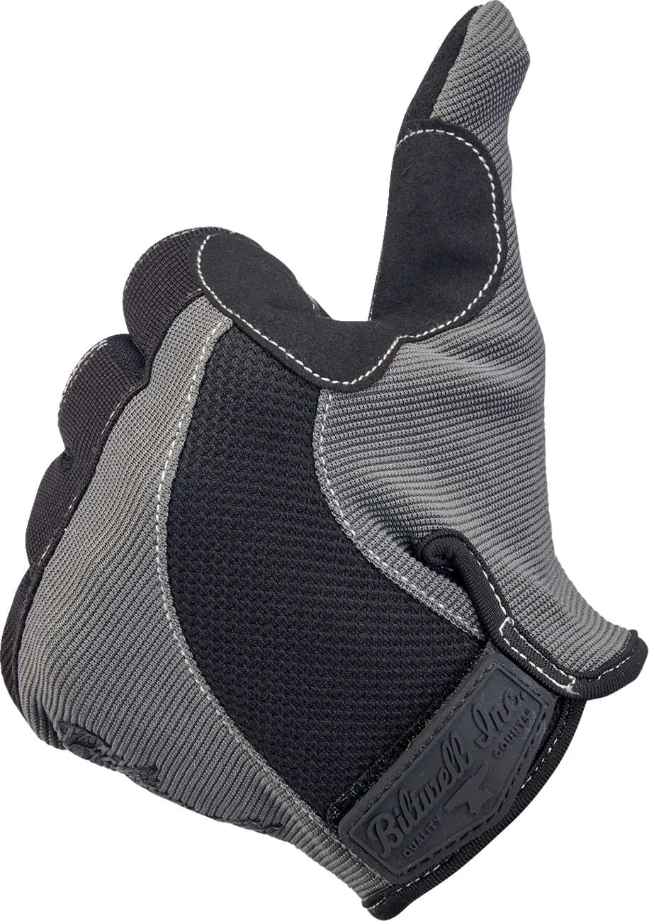 GLOVES MOTO GRY/BLK