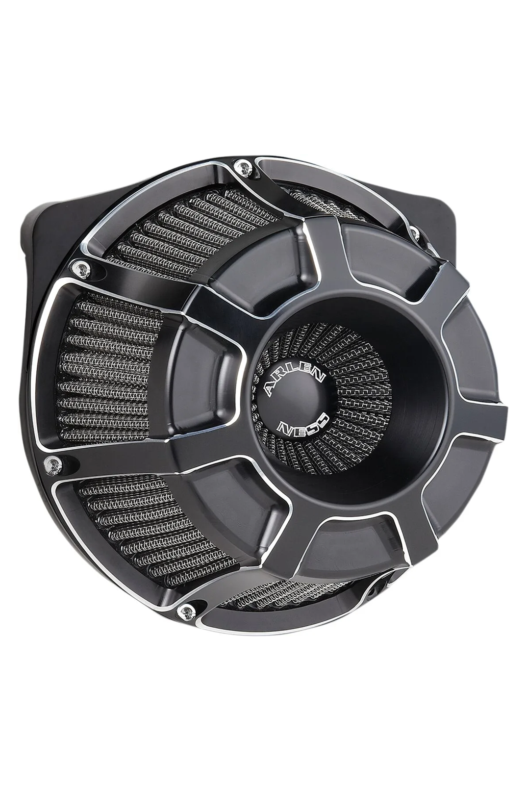 AIR CLEANER - BEVELED INVERTED - M8 17-23 - BLACK