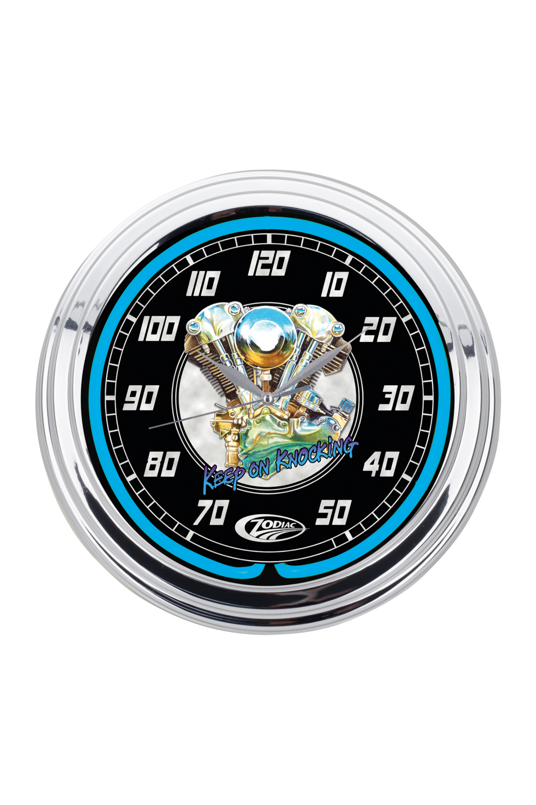 Zodiac "Knucklehead" Neon Clock