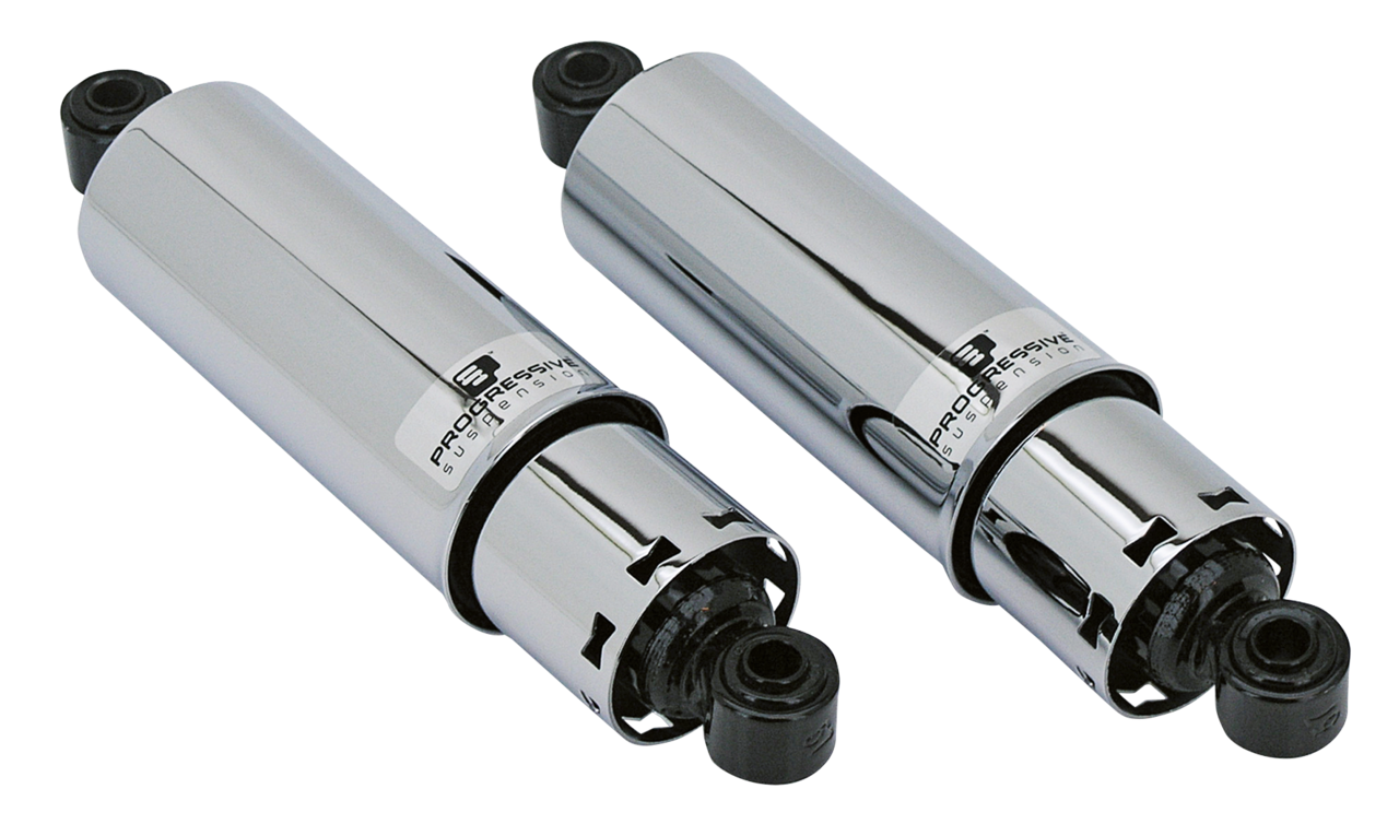 "AMERICAN TUNED" GAS SHOCKS WITH CHROME COVER | Big Twin
