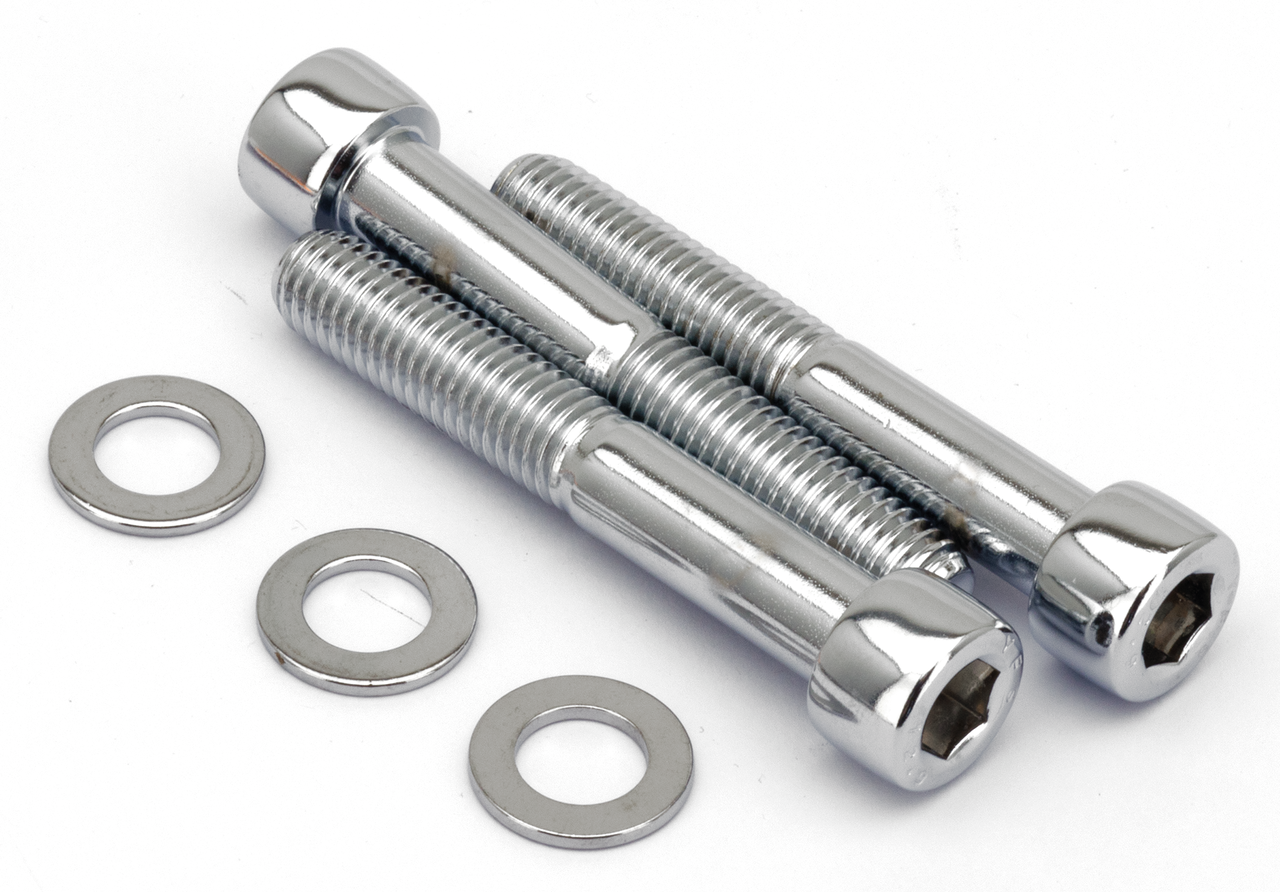 CHROME SOCKET HEAD CALIPER MOUNTING SCREW KITS | Dyna | FXR | Softail | Sportster | Touring | V-Rod