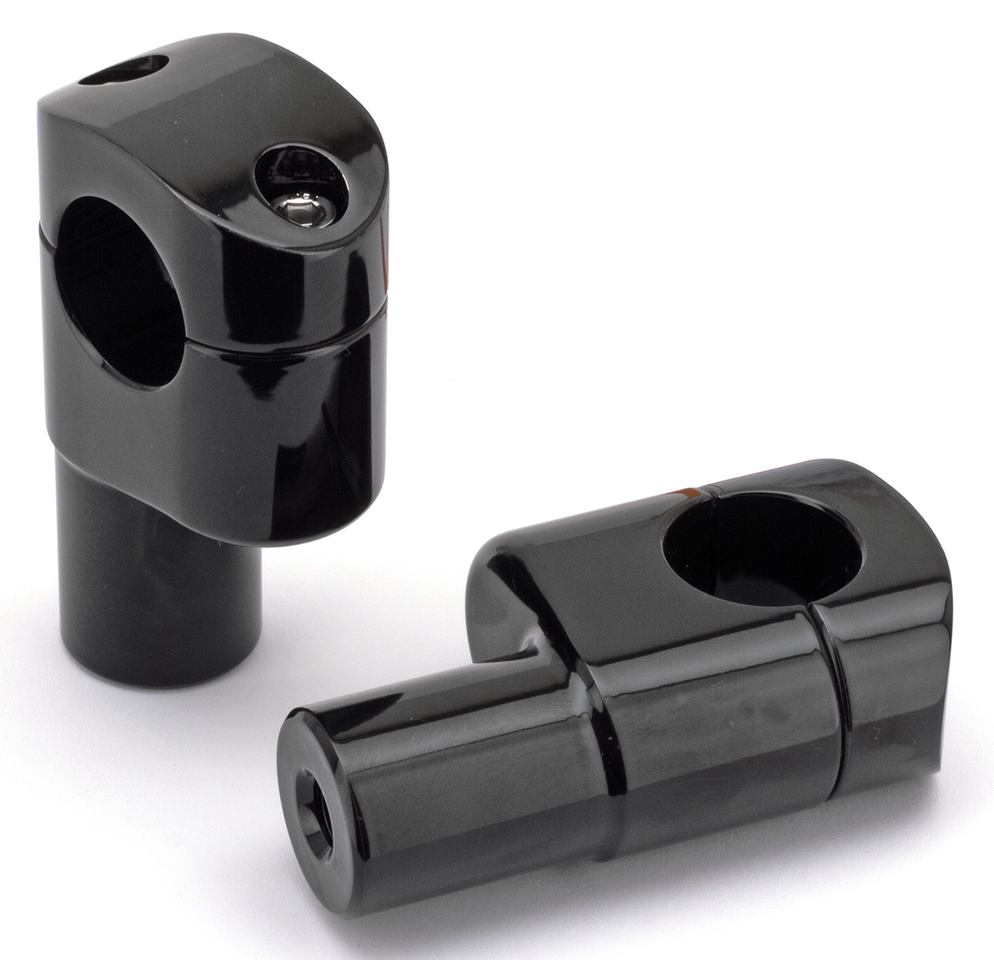 ZODIAC OFFSET RISERS FOR FAT BAR | Big Twin | Dyna | FX | FXR | Servi-Car | Softail | Sportster | Touring | Trike