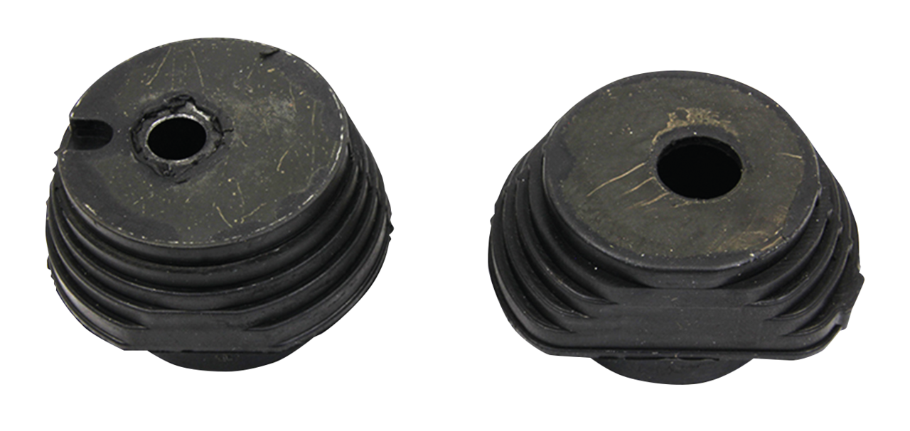 ENGINE MOUNT RUBBERS FOR 2009-2016 TOURING & TRIKE - Front lower engine mount rubbers, pair, V-Twin Mfg. (OEM 16207-09)
Direct replacement rubbers and stabilizer link fit all 2009-2016 Touring & Trike models. | Touring | Trike