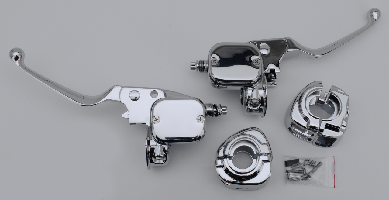 CHROME HANDLEBAR CONTROL KITS | Dyna | FXR | Softail | Sportster