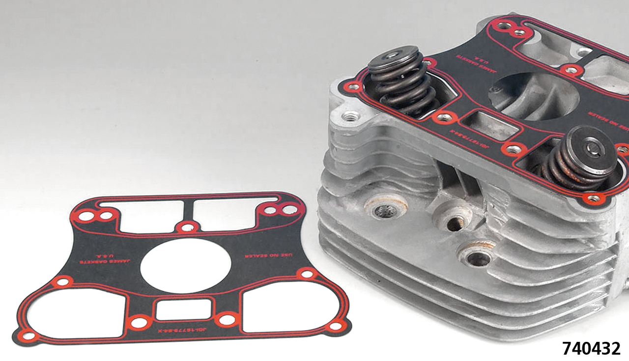 JAMES EVOLUTION ONE PIECE ROCKER COVER BASE GASKET | Dyna | FXR | Softail | Sportster | Touring