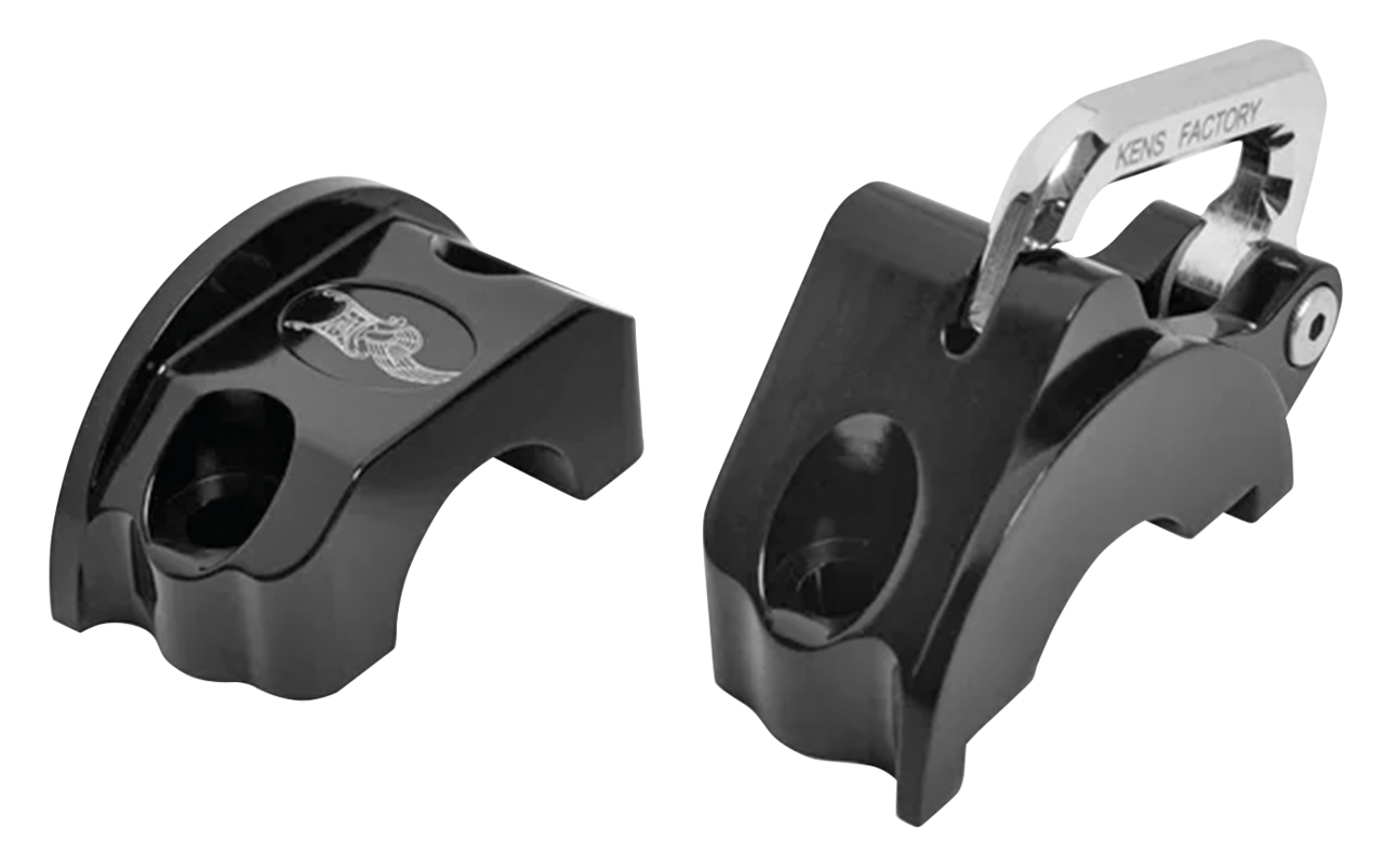 KEN'S FACTORY HANDLEBAR CONTROL MOUNTED HELMET LOCK | Dyna | FXR | Softail | Sportster | Touring | Trike | V-Rod