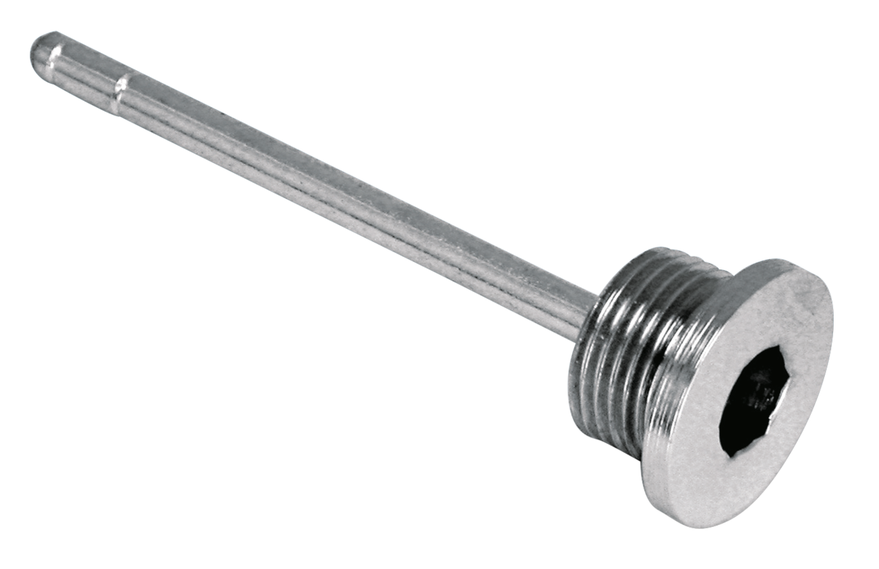 CHROME PLATED TRANSMISSION DIPSTICK - Genuine Zodiac (OEM 37075-87)
Comes complete with seal washer. Fits all 5 Speed transmissions in 1987 thru 1999 Big Twin and 1999 thru 2006 Twin Cam, except 2006 Dyna. | Dyna | FXR | Softail | Touring