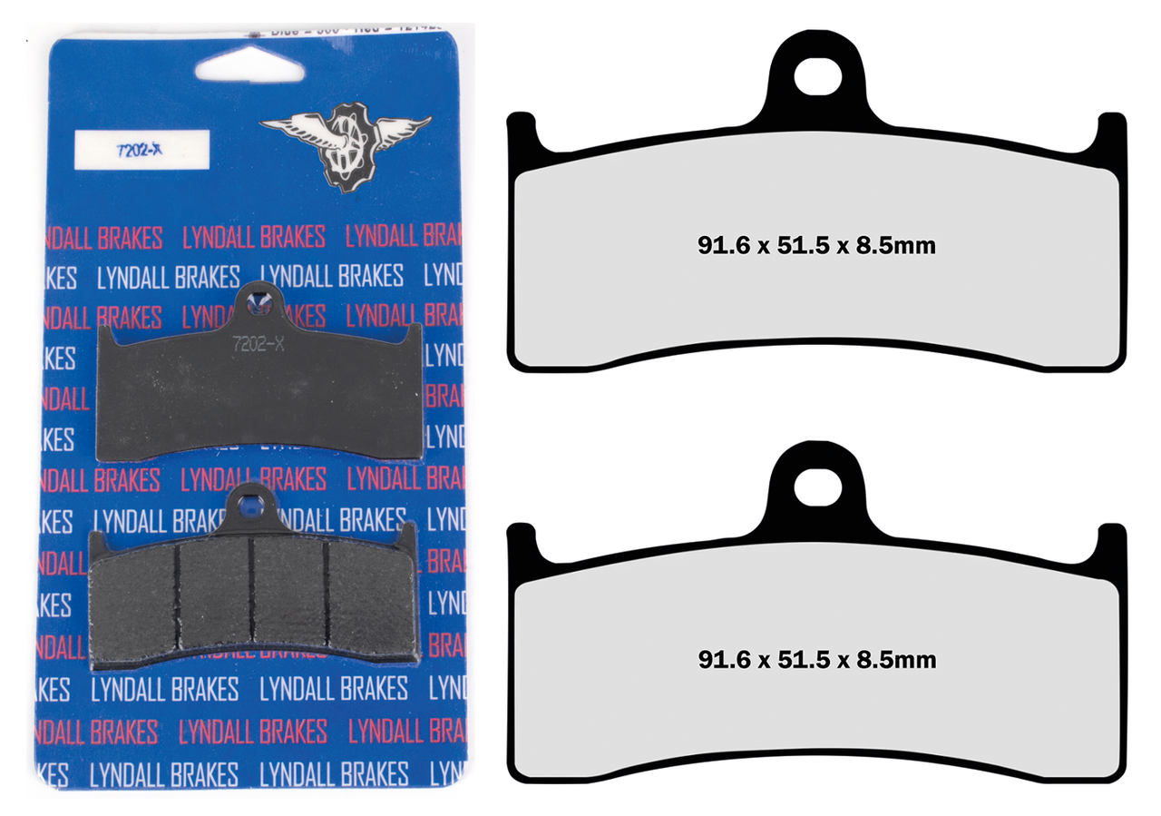 LYNDALL BRAKE PAD SETS, REAR | Dyna | FXR | Softail | Sportster