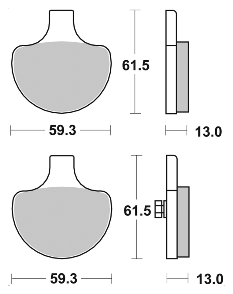 SBS FRONT DISC BRAKE PADS | Adventure Touring | Challenger | EV | FTR | Pursuit | RH Sportster | Touring