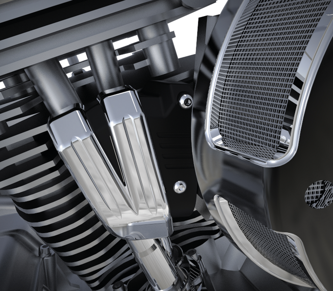 CIRO CHROME SERVO HARNESS COVER | Dyna | Softail | Touring | Trike