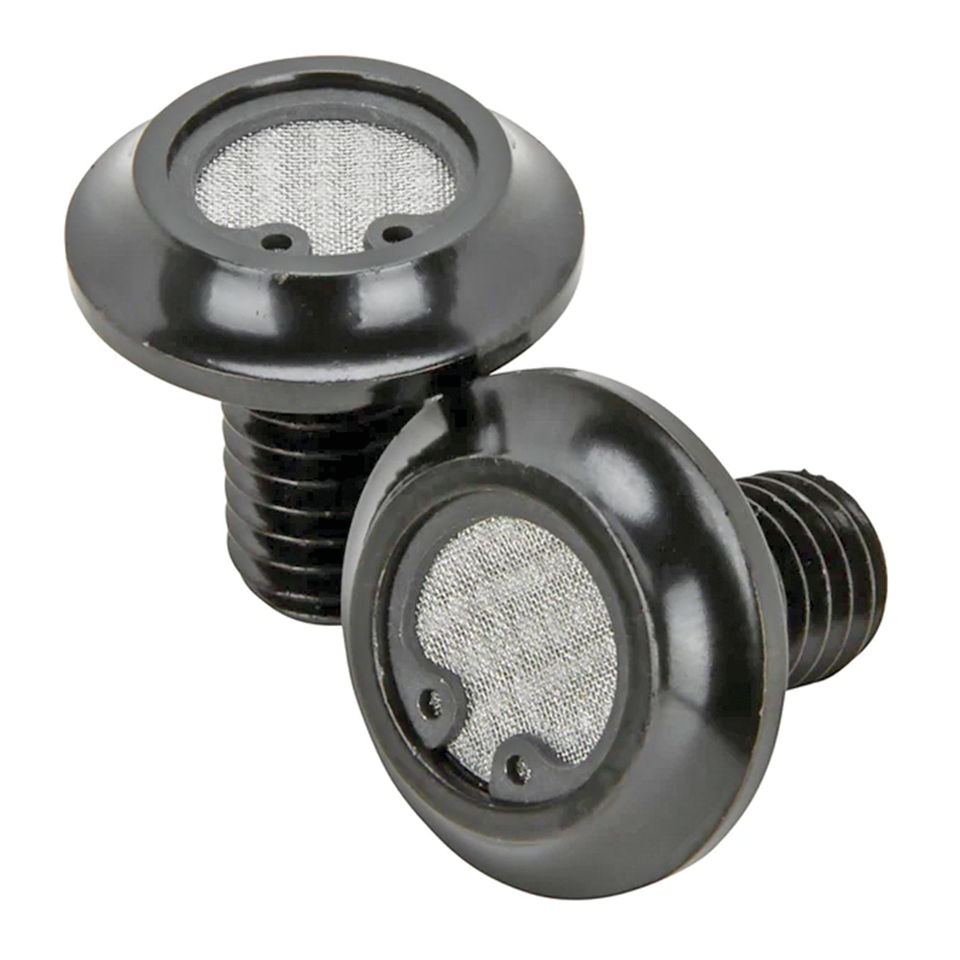 LOWBROW CUSTOMS RADIUS BREATHING BREATHER BOLTS | Dyna | FXR | Softail | Sportster | Touring