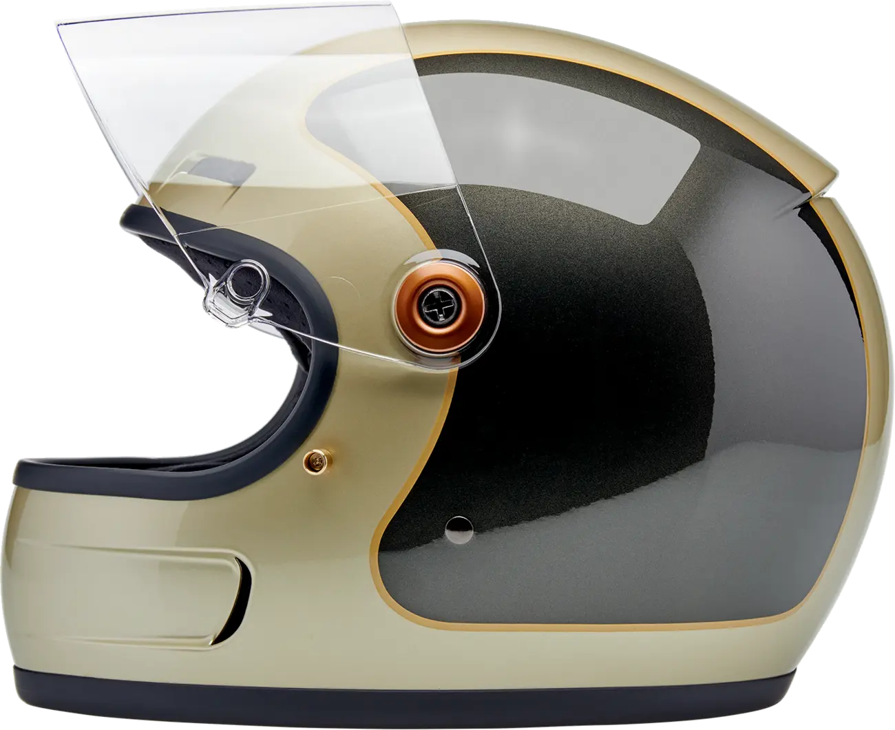 BILTWELL Gringo SV Helmet GLOSS METALLIC CHAMPAGNE/CHARCOAL TRAKR