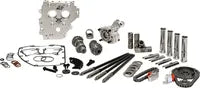 Cam Chest Kit w/o Cams Gear drive Oil cooled Blk PR TC 99-06
