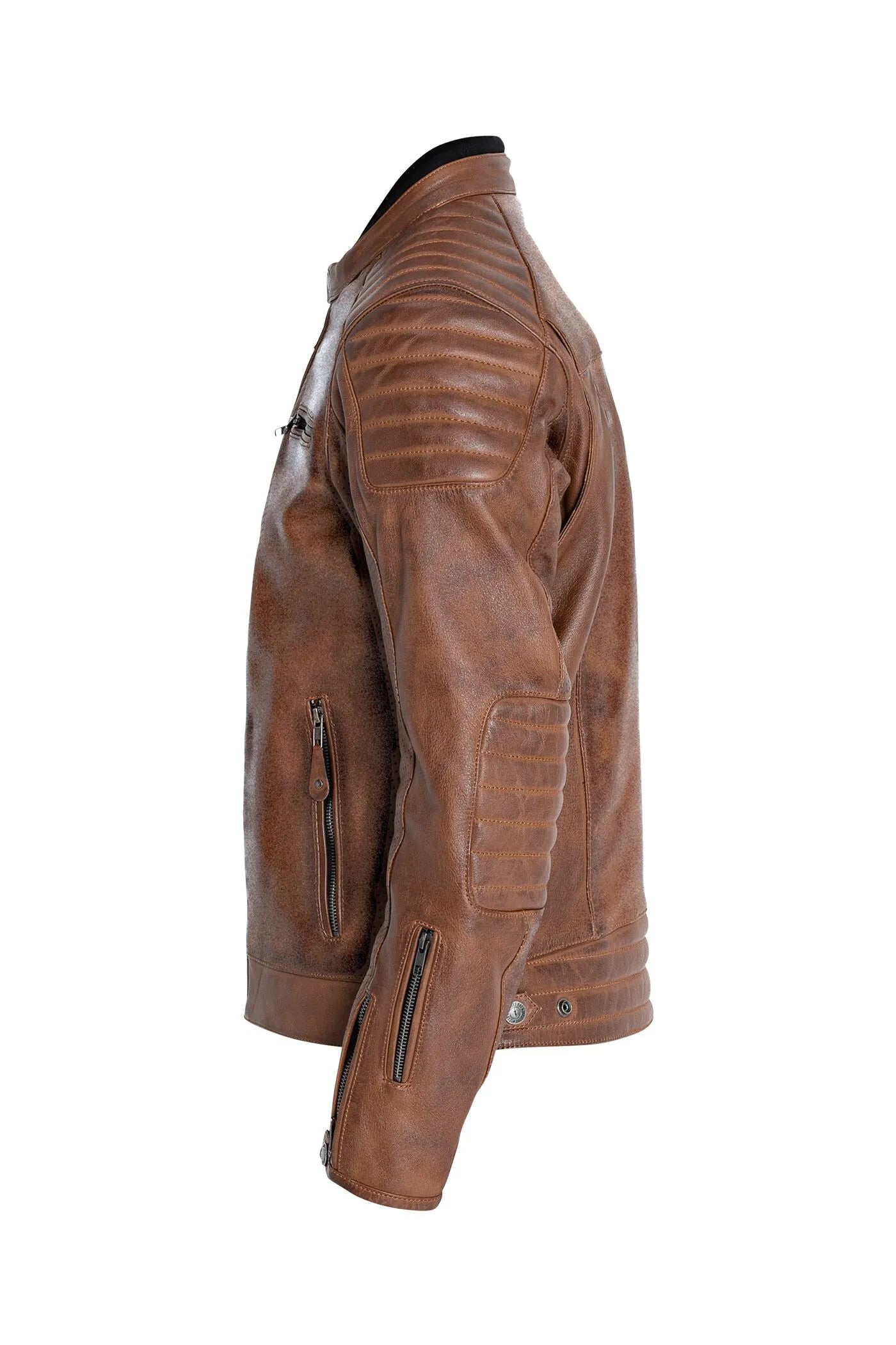 JACKET DEXTER LEATHER BROWN