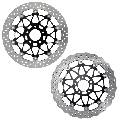 ACCOSSATO FLOATING BRAKE DISCS | 45" | Big Twin | FX | FXR | KH | Servi-Car | Softail | Sportster | Touring | XA