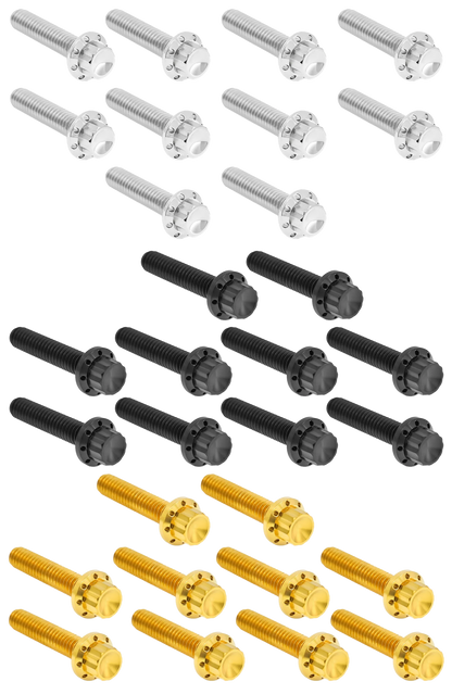 CAM & POINT COVER TITANIUM 12-POINT BOLT KITS