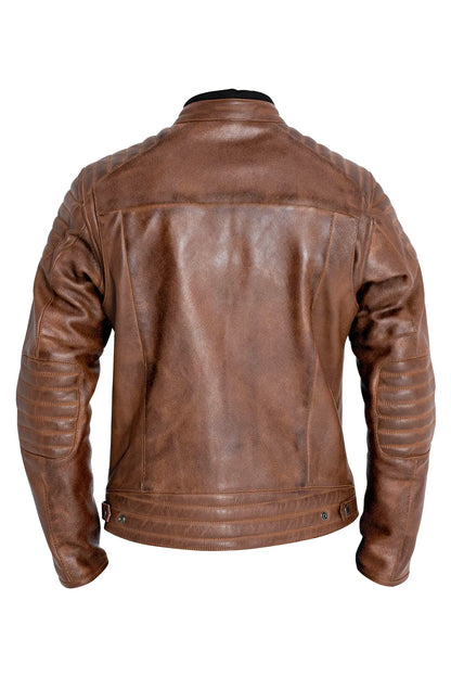JACKET DEXTER LEATHER BROWN