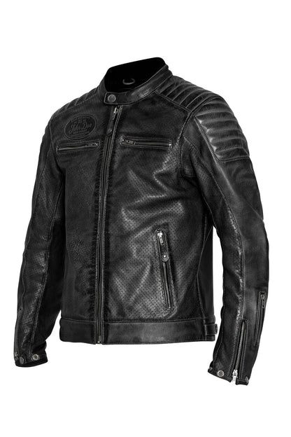 JACKET STORM LEATHER BLACK