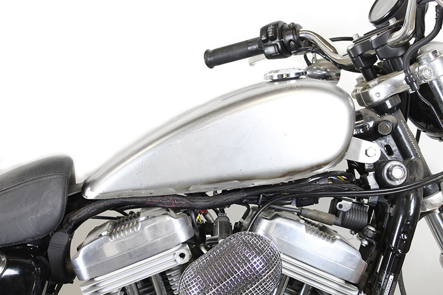 REPLICA XL 2 GALLON STEEL GAS TANK RAW 2007-2022 (Style B)