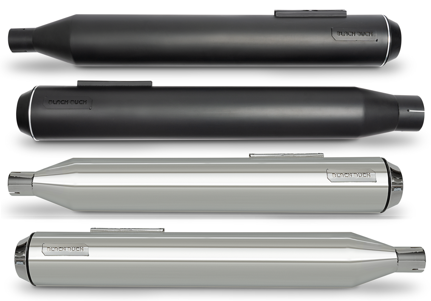 BLACK DUCK SLIP-ON MUFFLERS FOR MILWAUKEE EIGHT TOURING | Touring