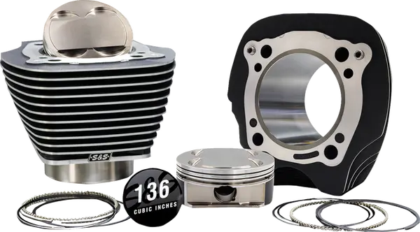 BIG BORE KIT - M8 17-UP - 132/136 - BLACK