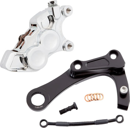 CALIPER - 4 PISTONS - M8 18-UP - CHROME - REAR