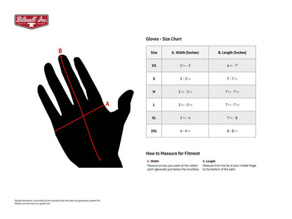 GLOVES MOTO ORG/BLK