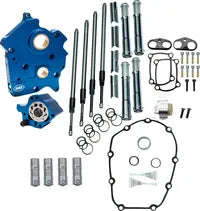 Cam Chest Kit w/o Cams Gear drive Oil cooled Chr PR M8 17-23