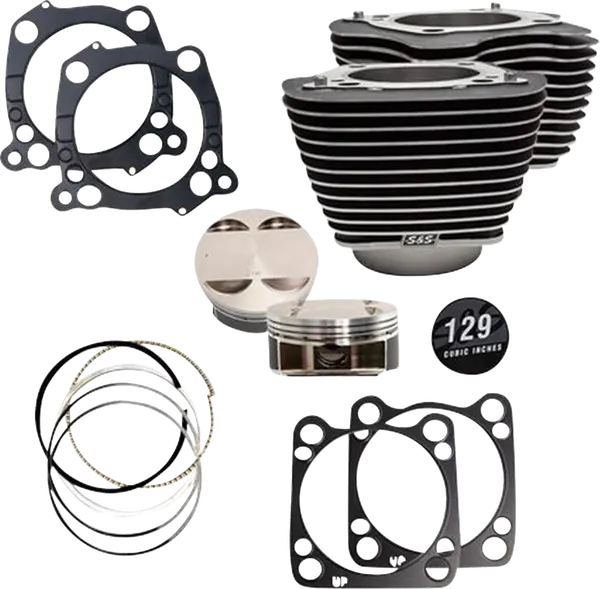 CYLINDRKIT 129"STCK BLT 4.84",4.32"BORE,4.375"STRKWBW/HI M8