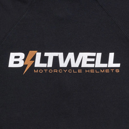 HOODIE BOLTS ZIP BLACK