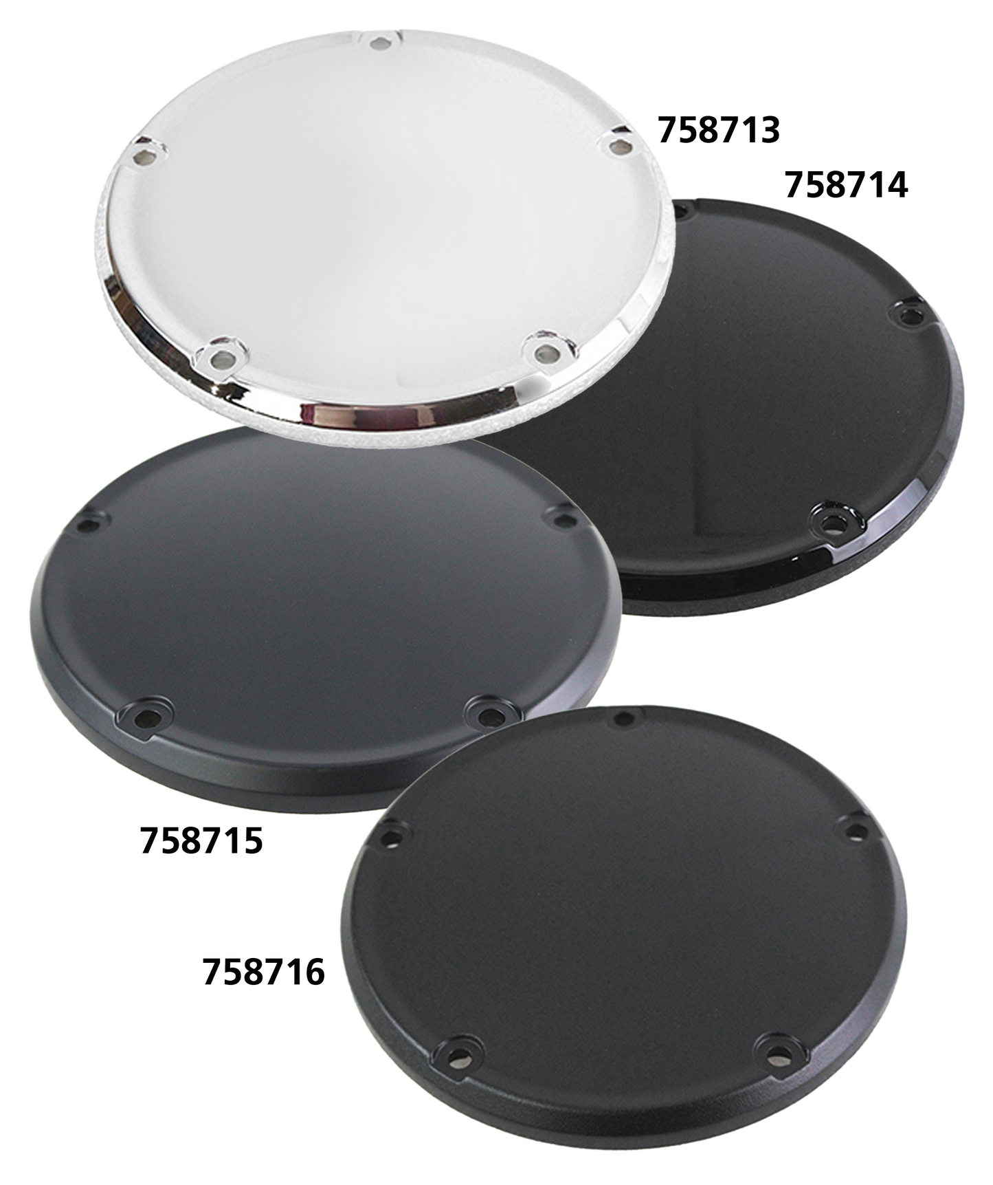 V-TWIN MFG DOMED DERBY COVERS FOR MILWAUKEE EIGHT | Softail