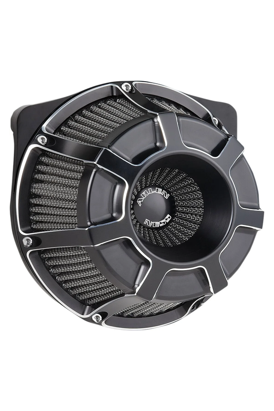 AIR CLEANER - BEVELED INVERTED - M8 17-23 - BLACK