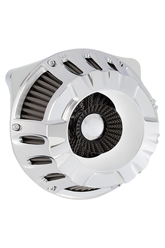 AIR CLEANER - DEEP CUT INVERTED - FLT 08-16 - CHROME