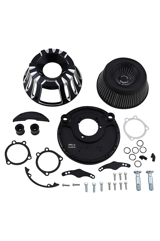 AIR CLEANER - DEEP CUT INVERTED - XL 91-UP - BLACK