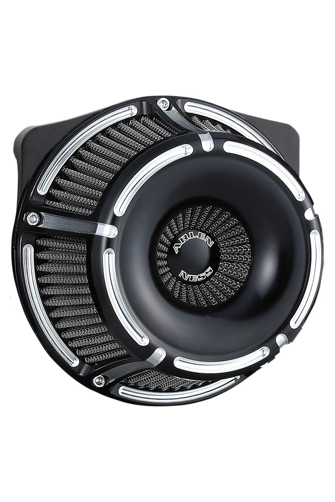 AIR CLEANER - SLOT TRACK INVERTED - XL 91-UP - BLACK