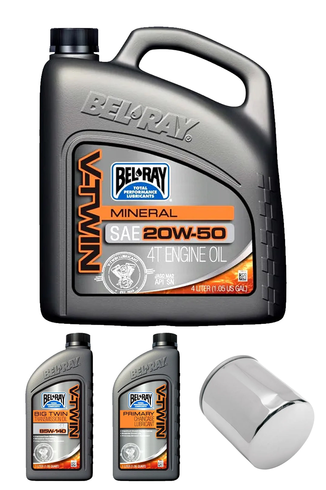 Bell-Ray V-Tvin Oil MINERAL Change Kit + Oil Filter EVO