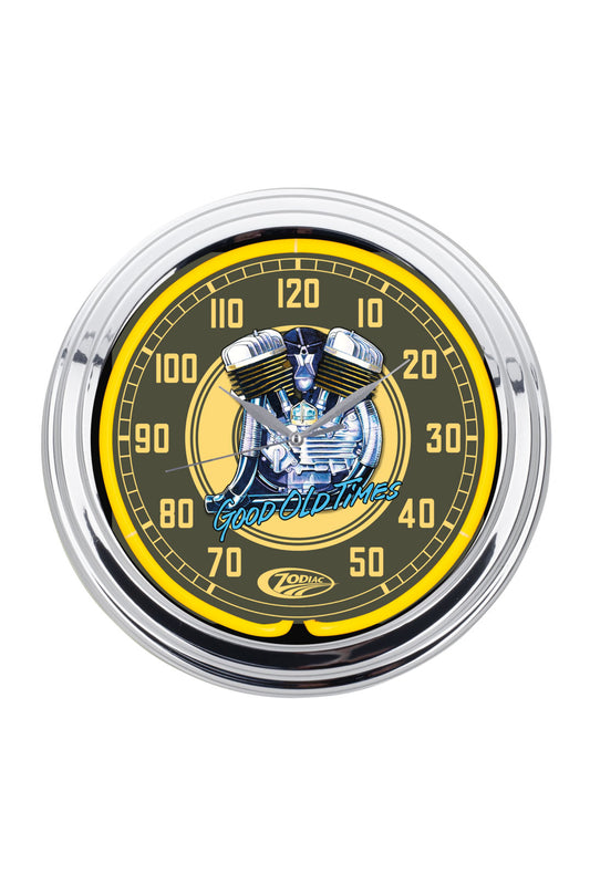 Zodiac "Flathead" Neon Clock
