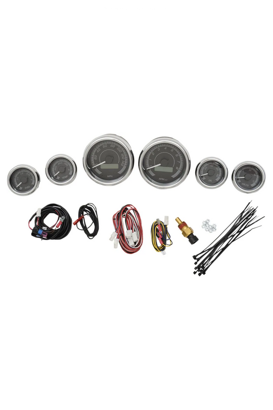 GAUGE 6PK BLK/GRY CHR