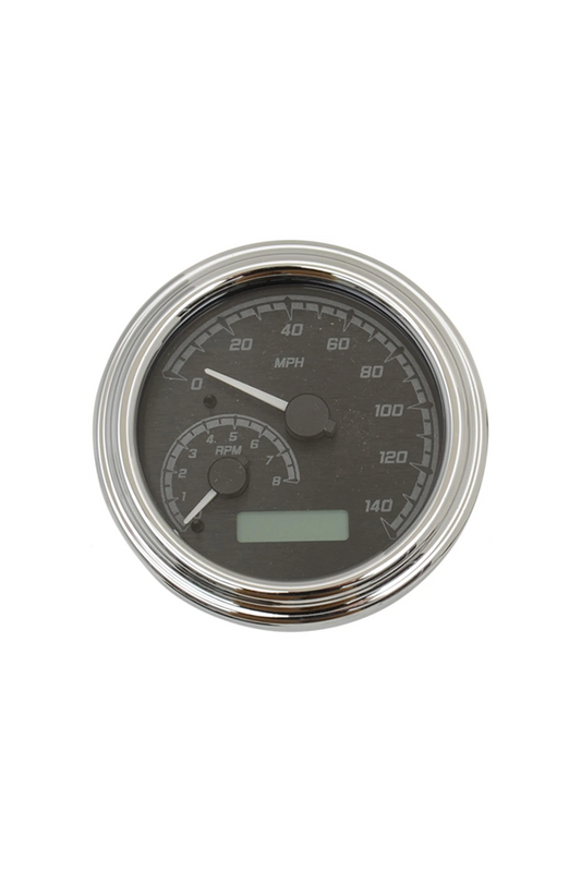 GAUGE TANK BLK/GRY CHR MVX-2004