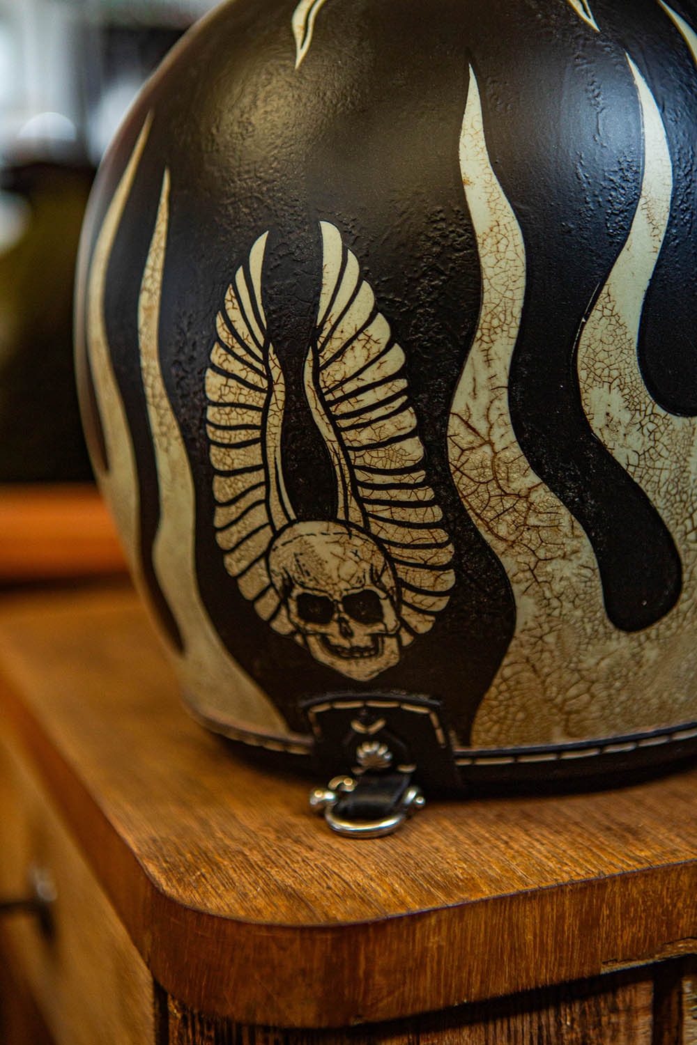 barbed wire motorcycle helmet Custom Helmet BARBED WIRE – MF Customs
