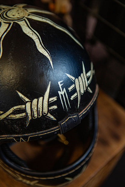 Custom Helmet BARBED WIRE