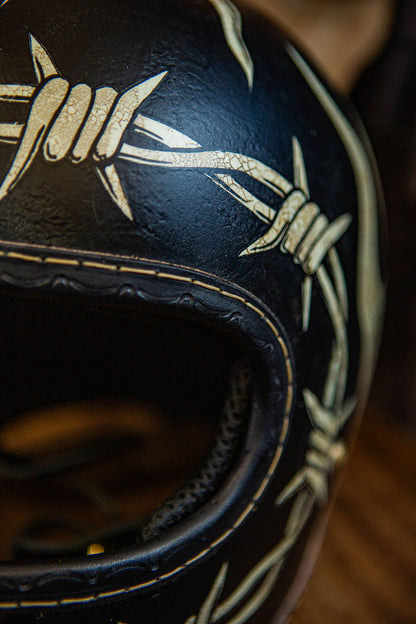 Custom Helmet BARBED WIRE