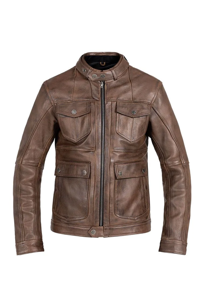 JACKET DRIFTER LEATHER BROWN